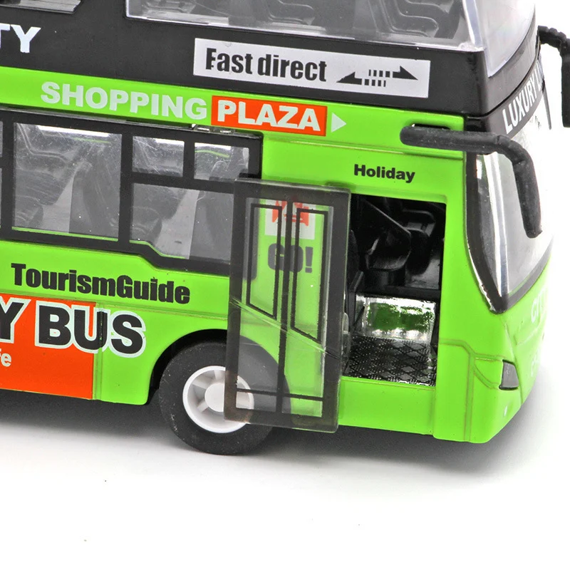 Title 4, Ônibus urbano de dois andares com som e luz. Ca...