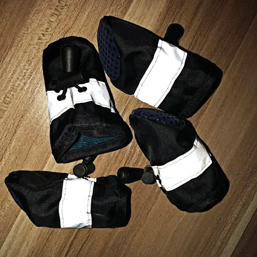 4 Pcs Waterproof Dog Shoes For Small Dogs Chihuahua Adjustable Reflective Rain Boots Puppy Pet Cat Socks Booties Pet Pro — photo 1