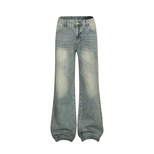 Title 2, Witte straight jeans voor heren, gewassen look,...