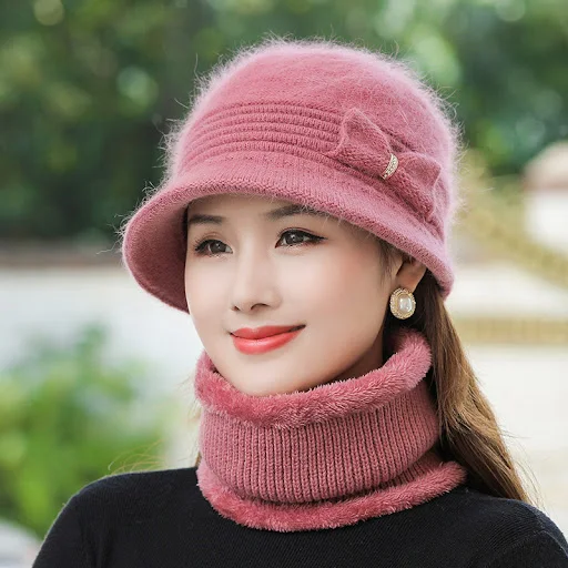 Title 5, Fashionable Velvet Padded Warm Wool Hat. Stay c...