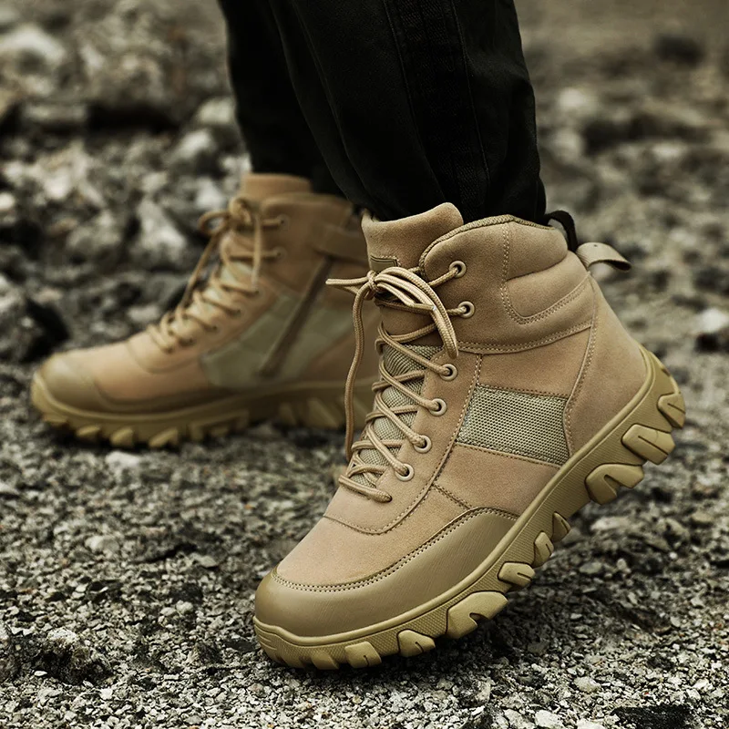 Title 10, Large Size Outdoor Boots featuring a Fashion Pe...