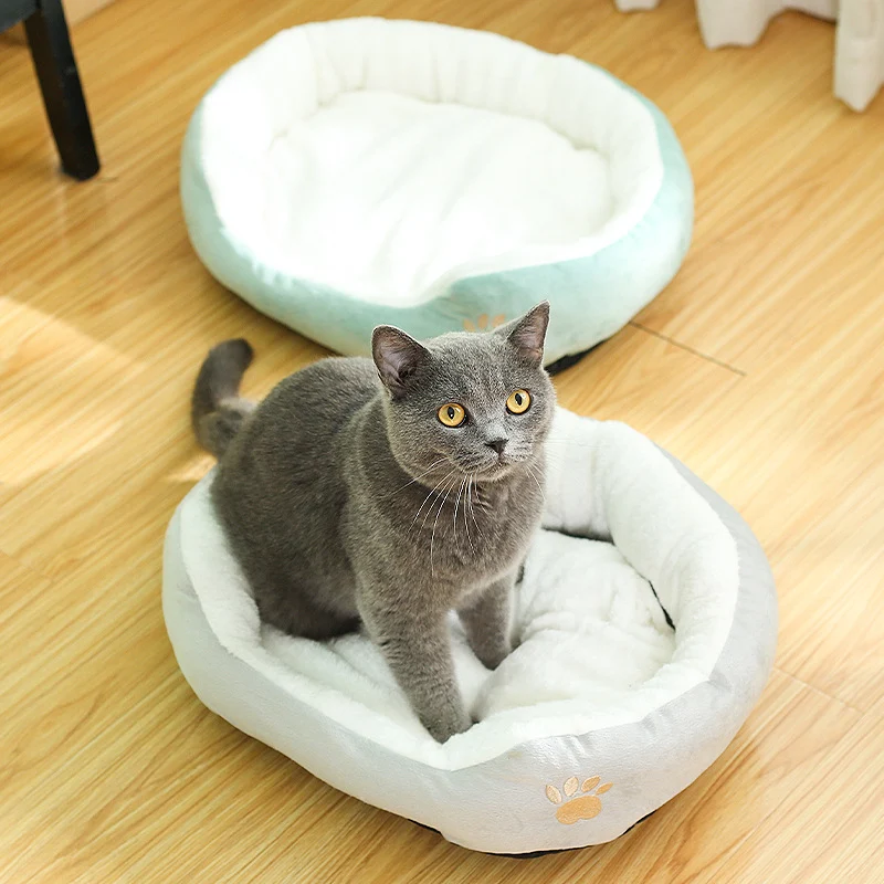 Title 5, Removable and Washable Round Pet Kennel Dog Bed...