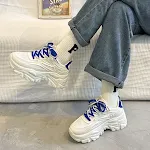 Tênis Dad Shoes Femininos Plataforma All-Match, sapatos casuais que aumentam a altura, combinando conforto e estilo. — foto 12