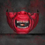 Máscara de Halloween estampada para fantasias assustadoras. Ideal para festas temáticas e eventos. Destaque-se com designs únicos e originais. — foto 35