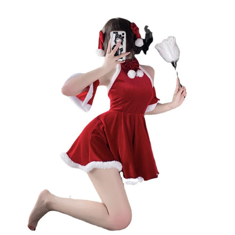 Women's Fashion Simple Christmas Skirt Outfit — A comfortable and stylish festive look for the holidays. Perfect for cel — photo 1