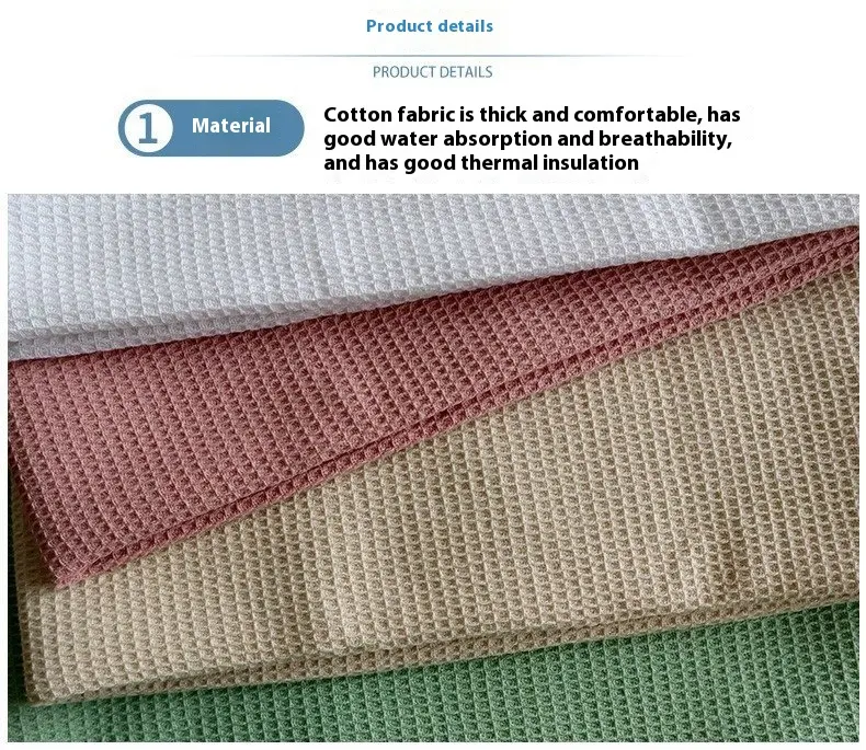 Nordic Style Cotton Rectangular Plain Waffle Tea Towel, a highly absorbent and durable kitchen essential for everyday us — photo 26