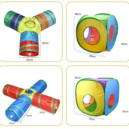Cat Tunnel Toy Multi-shape Funny Pet Hole Play Tube Collapsible Pleated Kitten Toy Small Dog Ferret Rabbit Toy Tunnel Tu — photo 2