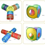 Cat Tunnel Toy Multi-shape Funny Pet Hole Play Tube Collapsible Pleated Kitten Toy Small Dog Ferret Rabbit Toy Tunnel Tu — photo 2