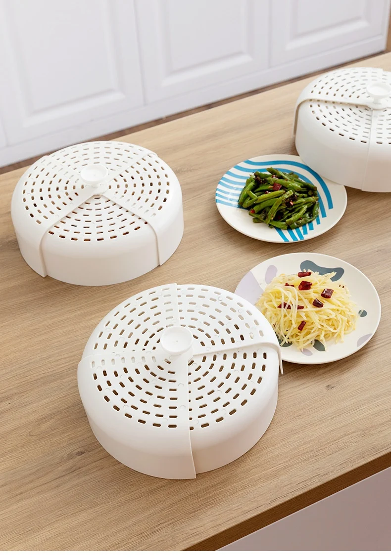 Foldable Food Cover Ventilation Table Cover Dustproof Rotating Vegetable Keep food fresh and protected from dust and deb — photo 20