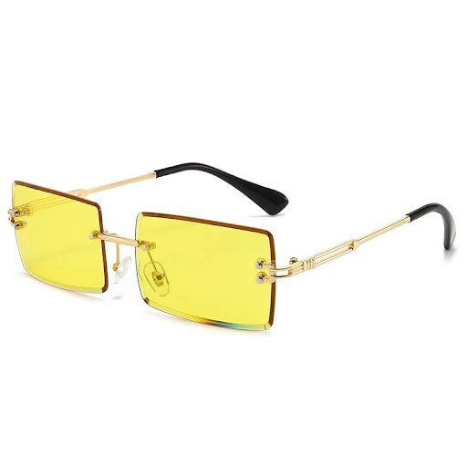 Title 7, Men And Women Fashion Simple Frameless Sunglasses