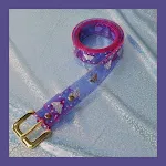 Purple belt gold buckle