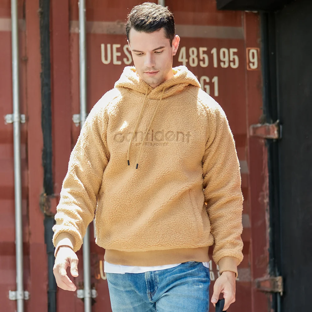 Maglione ricamato in pile polare maschile — foto 4
