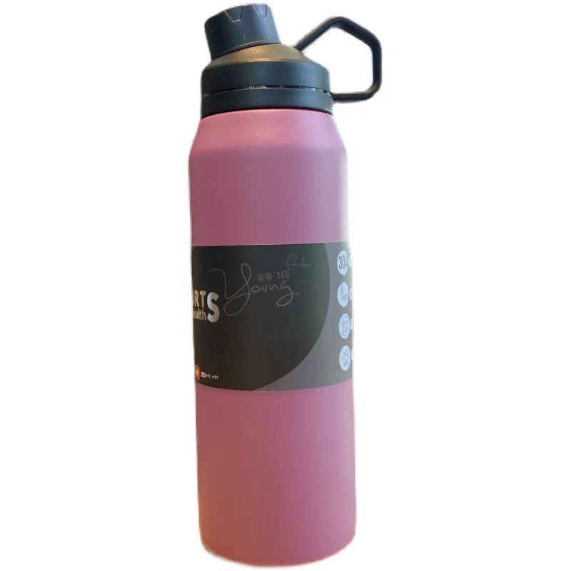 Title 4, 1000ml 304 Stainless Steel Portable Thermal Wat...