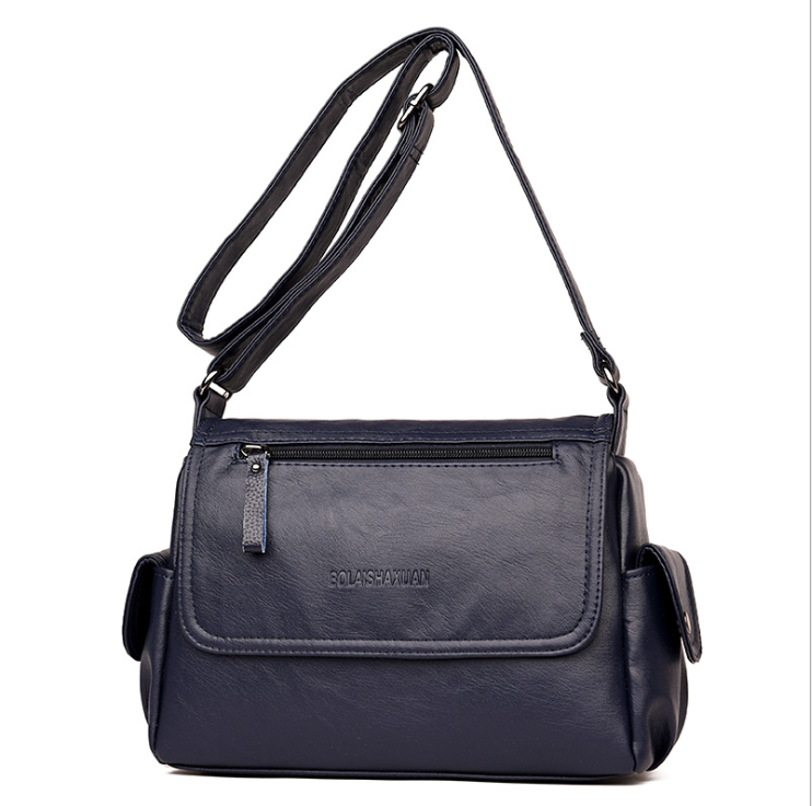 Bolsa mensageiro de couro macio para mães de meia-idade, primavera verão. Perfeita para viagens, compras e uso diário. Conforto e estilo em um só produto. — foto 10