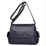 Bolsa mensageiro de couro macio para mães de meia-idade, primavera verão. Perfeita para viagens, compras e uso diário. Conforto e estilo em um só produto. — foto 10