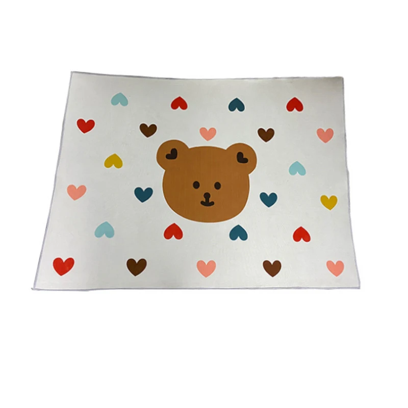 Tapete Infantil Urso Amor Desenho Antiderrapante, Manta de Bebê para Engatinhar e Decoração, Confortável e Seguro — foto 2