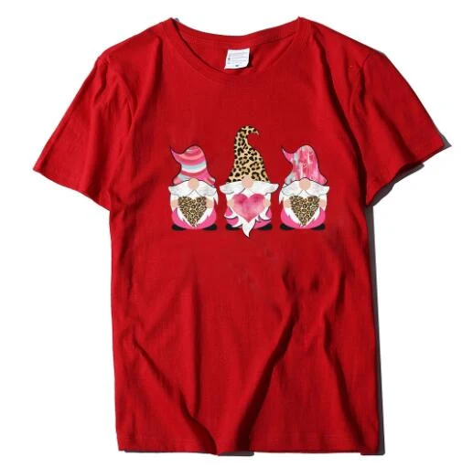 Three Dwarfs Holding Love Print Ladies Short Sleeve — photo 13