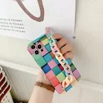 3D cubic rainbow bracelet