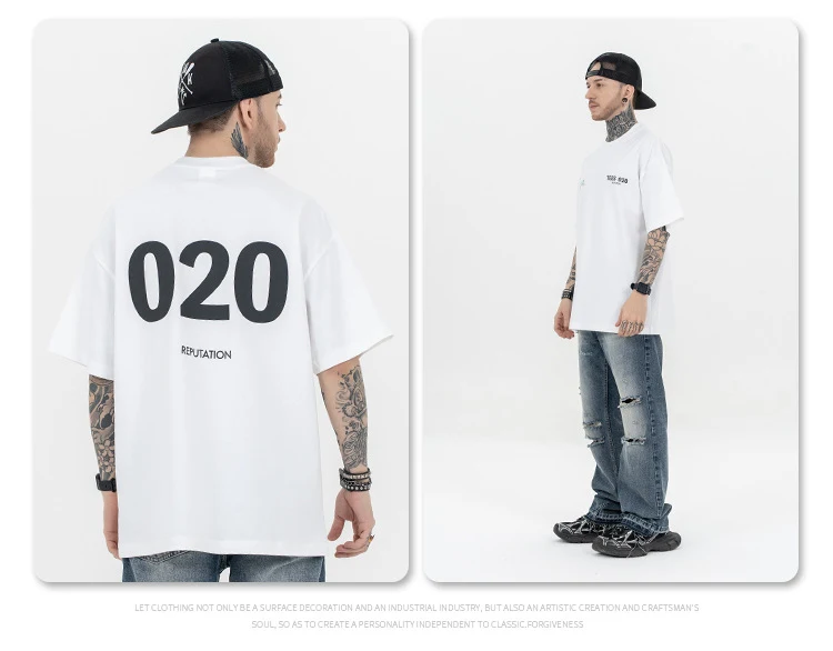 Title 14, American High Street Basic T-shirt Loose Oversi...