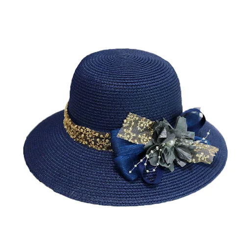 Title 9, Womens Flower Lace Foldable Straw Hat