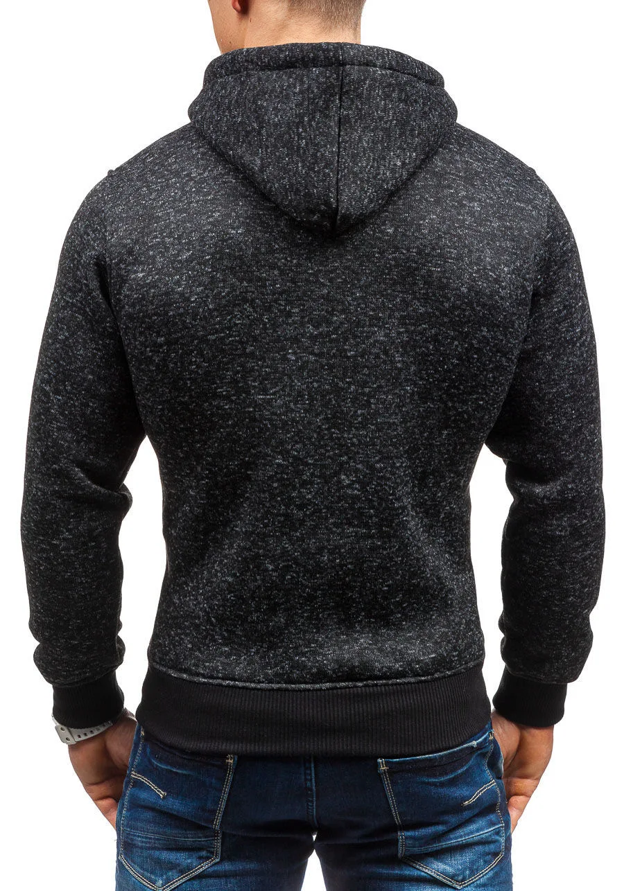 Title 5, Mens Fleece Cardigan Crew Neck Sweatshirt Jack...