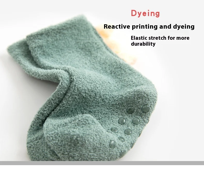 Title 7, Fleece-lined super thick sleep baby socks. Prov...