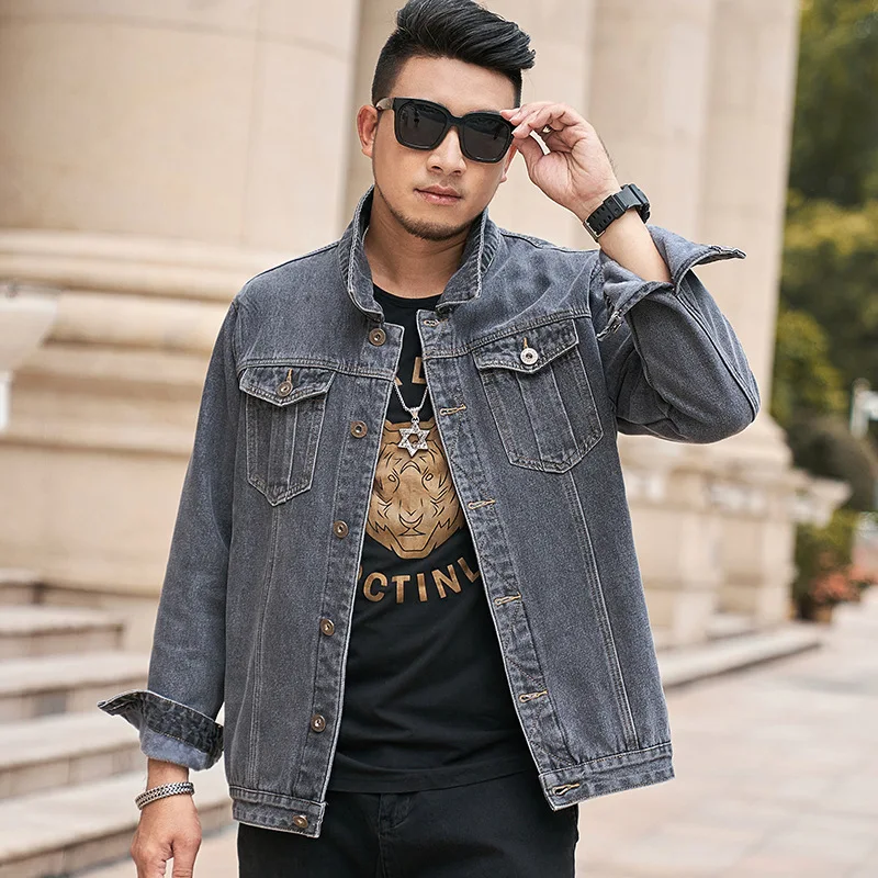 Title 1, Mens Plus Velvet Thick Denim Jacket Plus Ferti...