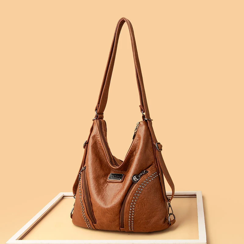 Title 1, Womens Textured Large-capacity Shoulder Bag, a...