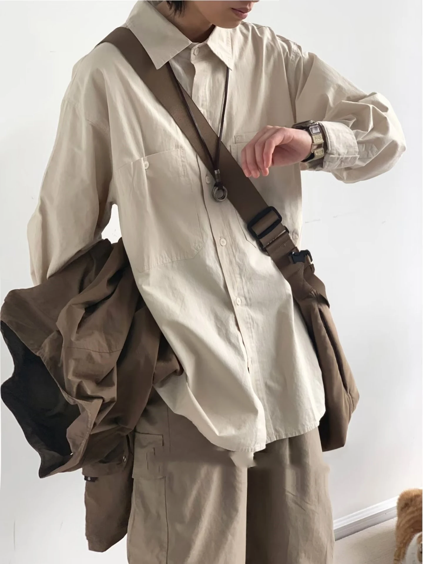 Title 4, Japanese-style Retro Basic Style Solid Color Wo...
