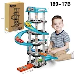 Large Ejection Parking Lot Track Toys for Children Plastic Car Playset Spacious and Fun Kids' Parking Garage with Launch — photo 3