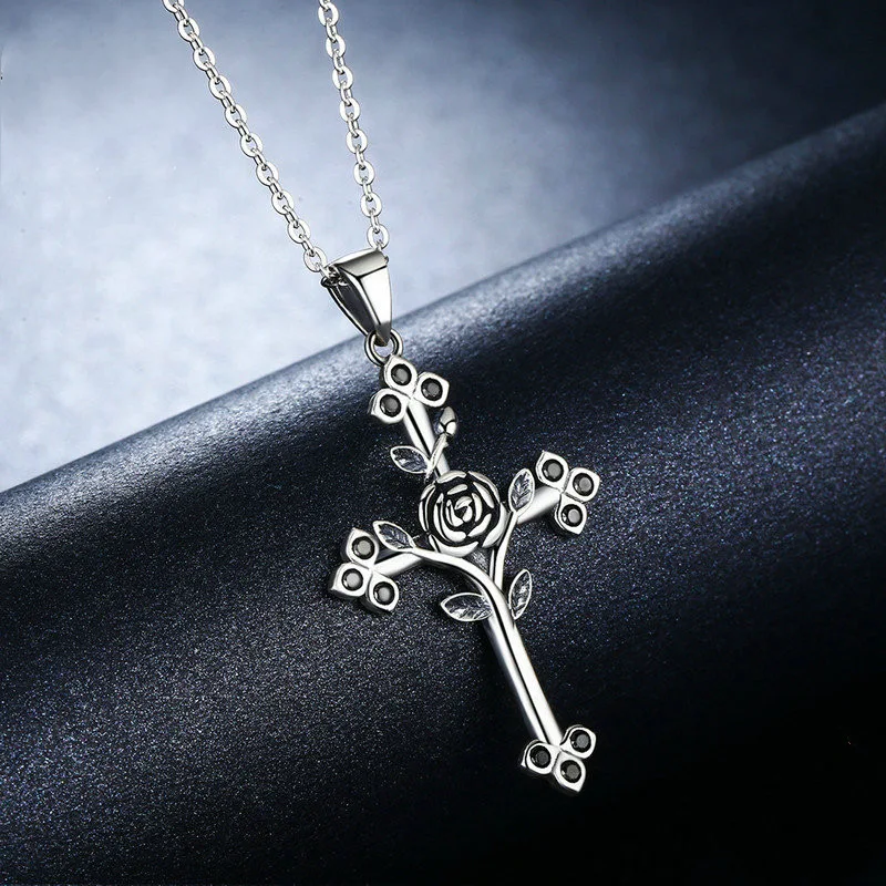 Title 5, Colar Cruz de Rosa Personalizado Aphrodite S925...