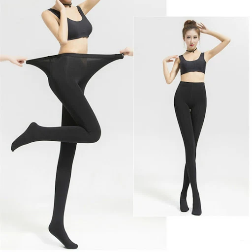 Title 7, Medium Thick Oversized Pantyhose for Women, Com...