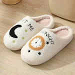 Wholesale Cotton Slippers Home Moon Clock Couple Indoor Warm Slippers Winter. Stay cozy and comfortable with these warm — photo 7