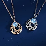 Colar feminino de prata esterlina com cauda de sereia, um acessório elegante que simboliza beleza e encanto, perfeito para realçar seu estilo. — foto 4