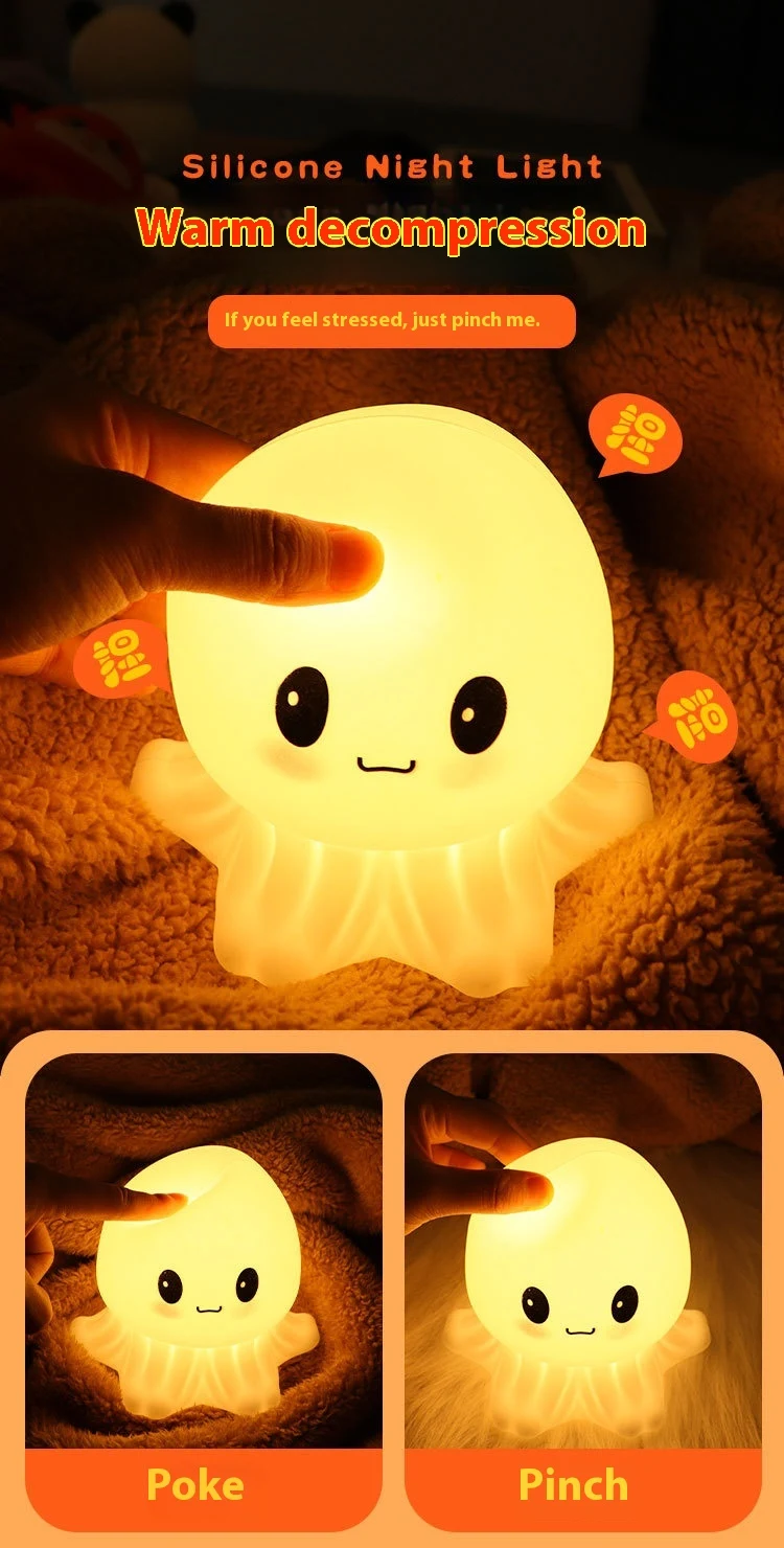 Title 1, Jellyfish KT-C Creative Octopus Silicone Sleepi...