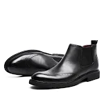 Autumn and Winter Leather Martin Boots Men's Block Carving. Comfortable and stylish boots providing durable and fashiona — photo 2
