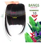 Damen Kunstfaser Perücke mit nahtlosem Air Bangs. Für einen natürlichen Look, leicht anzubringen, komfortabel und stilvoll. — foto 6