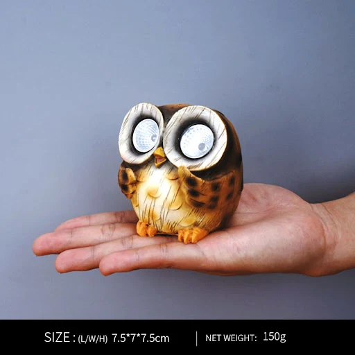 Title 6, Ornamento de resina escultura de animal com luz...