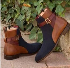 Title 6, Herrenschuhe und -stiefel 40-43 mit dickem Absa...