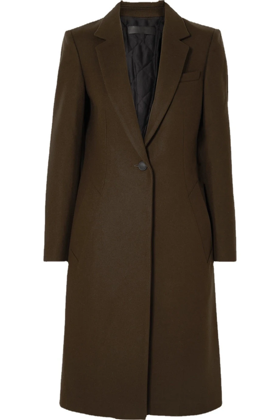 Title 3, One Button Slim Fit Cotton Warm Thickened Overc...