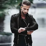 Giacca in pelle slim fit da uomo taglie forti, moda. Scopri l'eleganza e il comfort di questa giacca perfetta per un look impeccabile. — foto 3