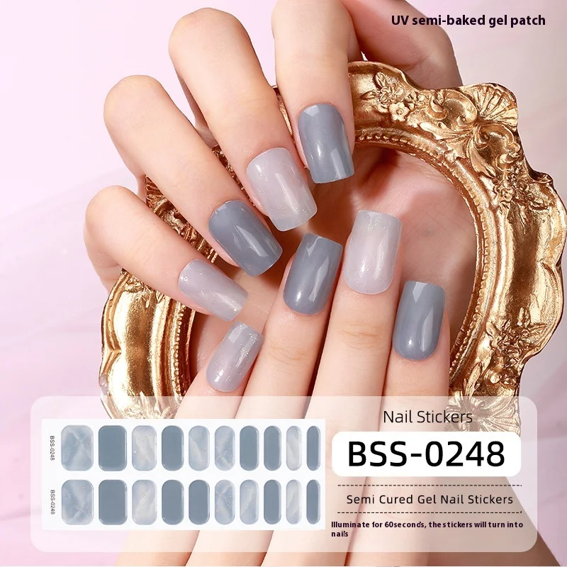 Title 14, Adesivos de unhas em gel semicuidados femininos...