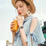 Reloj de mujeres de la moda de la malla de malla de acero — foto 3