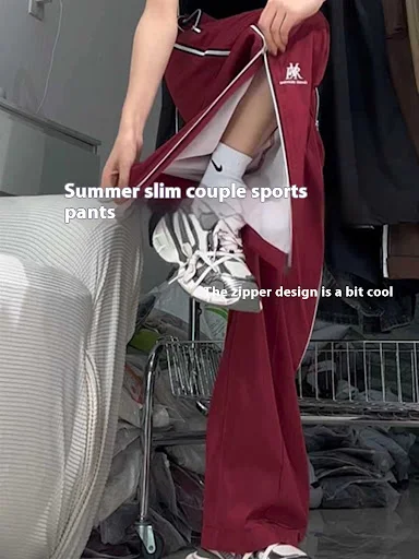 Title 3, Womens Side Zipper Sports Pants, Loose Casual ...