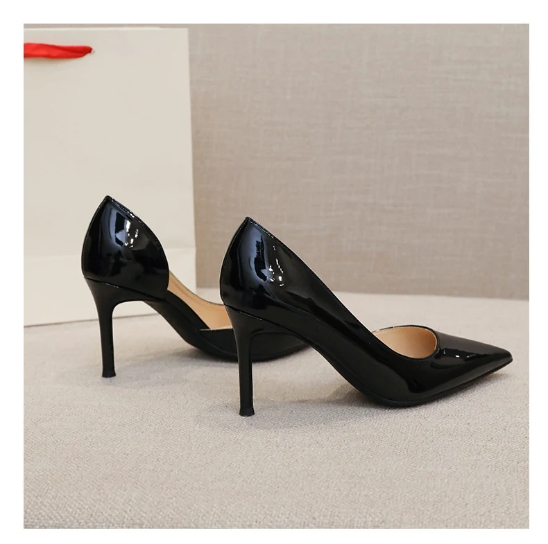 Title 5, Nude High Heels Damen Stiletto-Absatz aus Lackl...