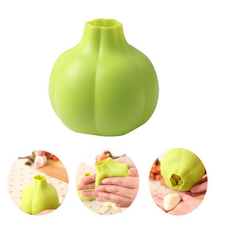 Descascador de Alho de Silicone para Cozinha Prensa de Alho Ferramentas de Silicone Comestível Descasque Alho Facilmente Economize Tempo na Cozinha — foto 7