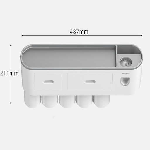 Title 4, Integrated Multifunctional Toothbrush Rack With...