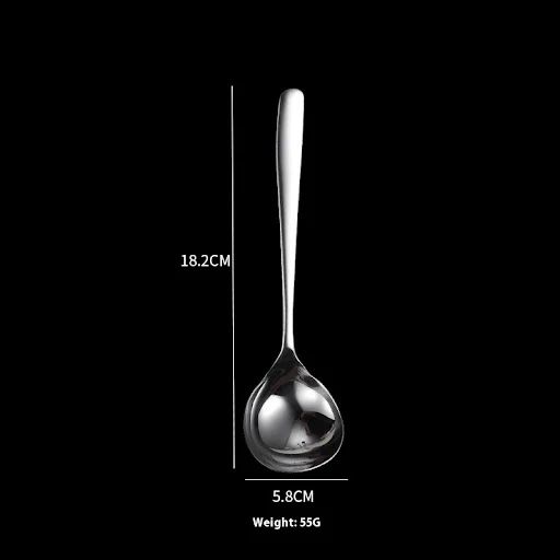 Title 5, Stainless Steel Soup Ladle Kitchen Thickened Lo...