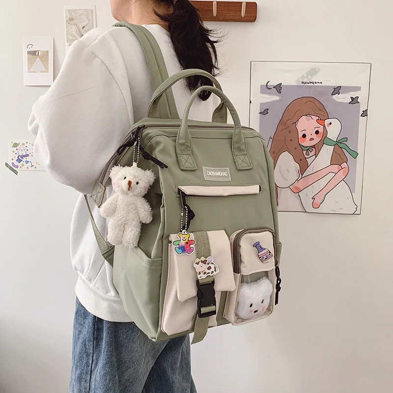 School Bag Backpack For Teenagers Girls Cute Ring Bag Lightweight and Durable Stylish Design Perfect for School and Ever — photo 5