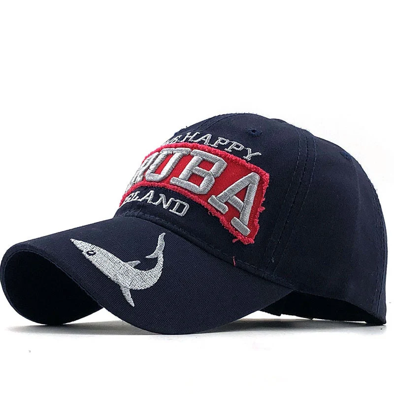 Boné de beisebol bordado Letter Shark com aba "duck tongue" — Conforto e estilo para o dia a dia. — foto 5